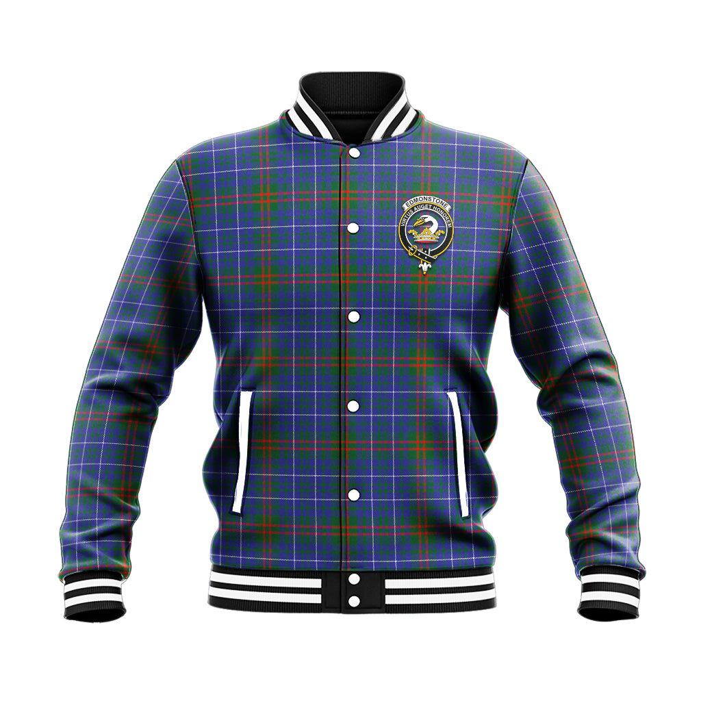 Edmonstone Tartan Baseball Jacket with Family Crest - Tartan Vibes Clothing