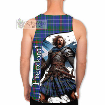 Edmonstone Crest Tartan Men's Tank Top Inspired by the Freedom of Scottish Warrior