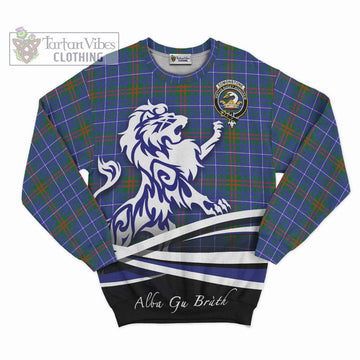 Edmonstone Tartan Sweatshirt with Alba Gu Brath Regal Lion Emblem