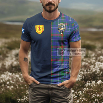 Edmonstone Tartan T-Shirt Alba with Scottish Lion Royal Arm Half Style