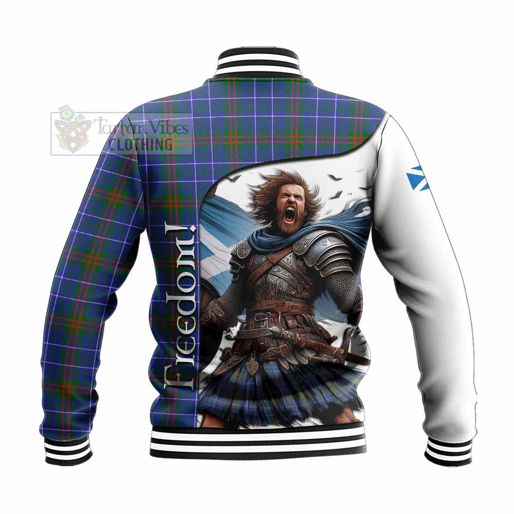 Tartan Vibes Clothing Edmonstone Crest Tartan Baseball Jacket Inspired by the Freedom of Scottish Warrior