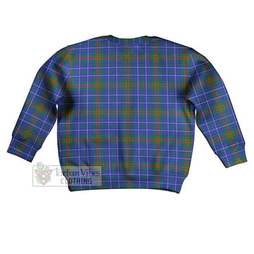 Edmonstone Tartan Kid Ugly Sweater with Family Crest - Tartan Vibes Clothing