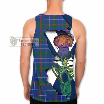 Edmonstone Tartan Family Crest Men's Tank Top Scottish Thistle Celtic Inspired - Tartan Vibes Clothing