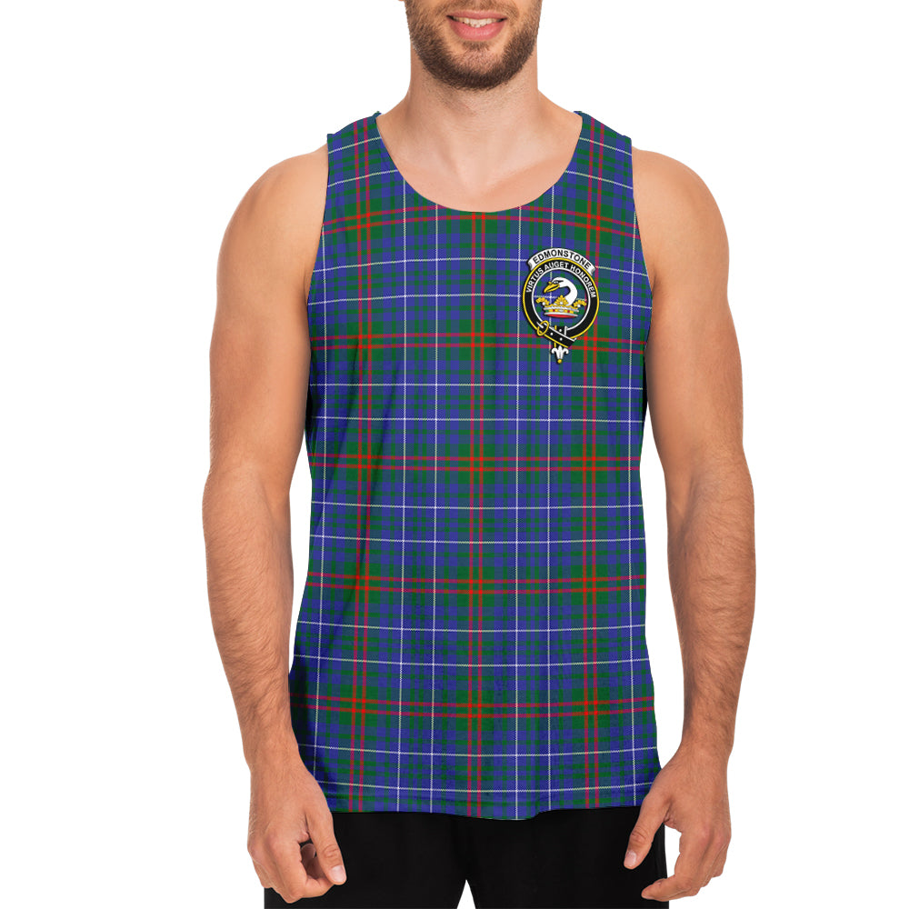 edmonstone-tartan-mens-tank-top-with-family-crest