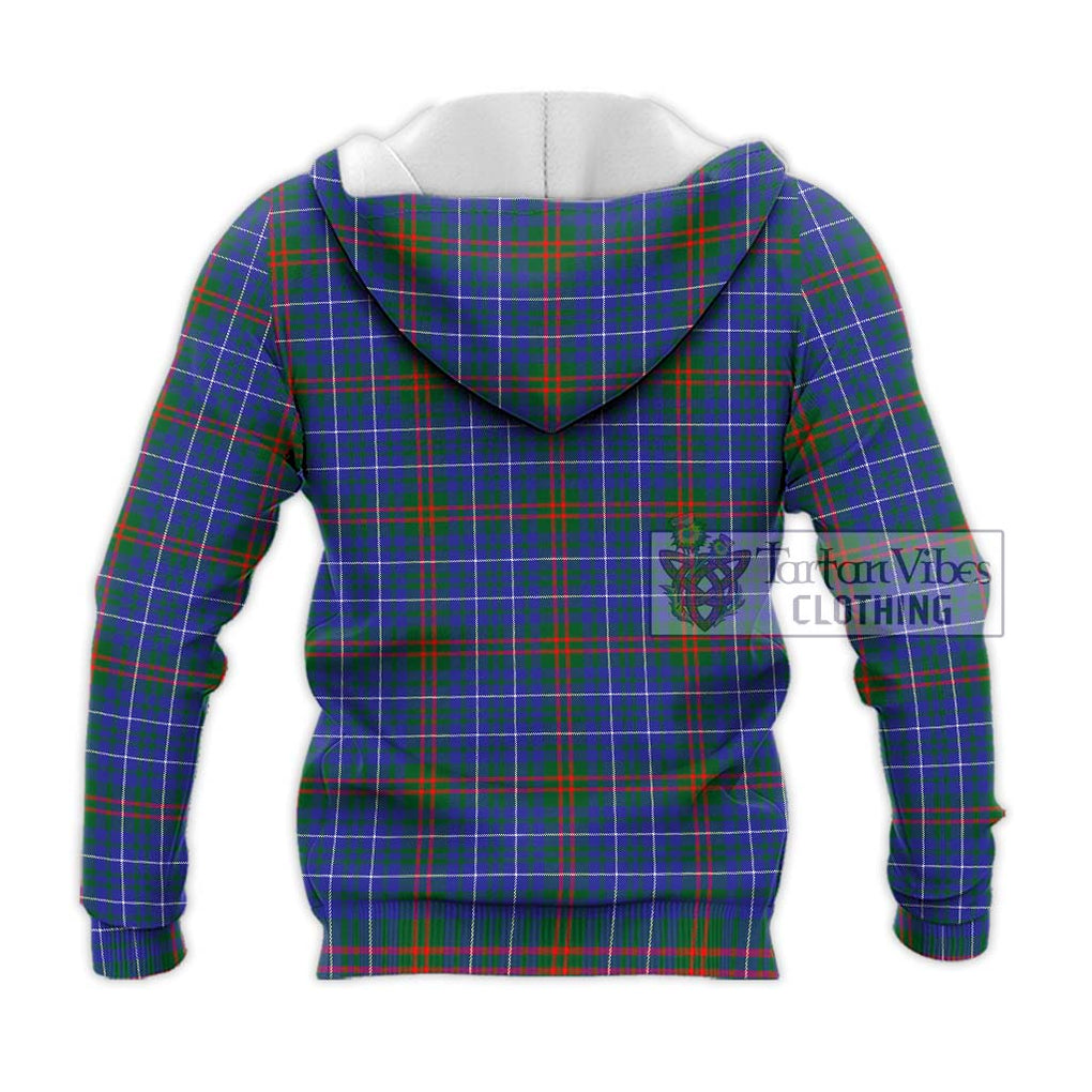 Edmonstone Tartan Knitted Hoodie with Family Crest DNA In Me Style - Tartanvibesclothing Shop