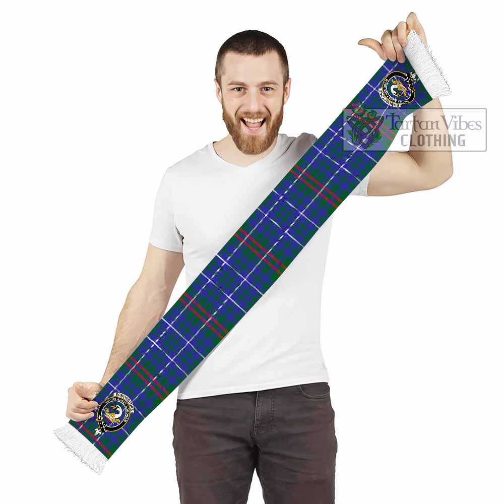 Edmonstone Tartan Ruffneck Scarf with Family Crest - Tartan Vibes Clothing