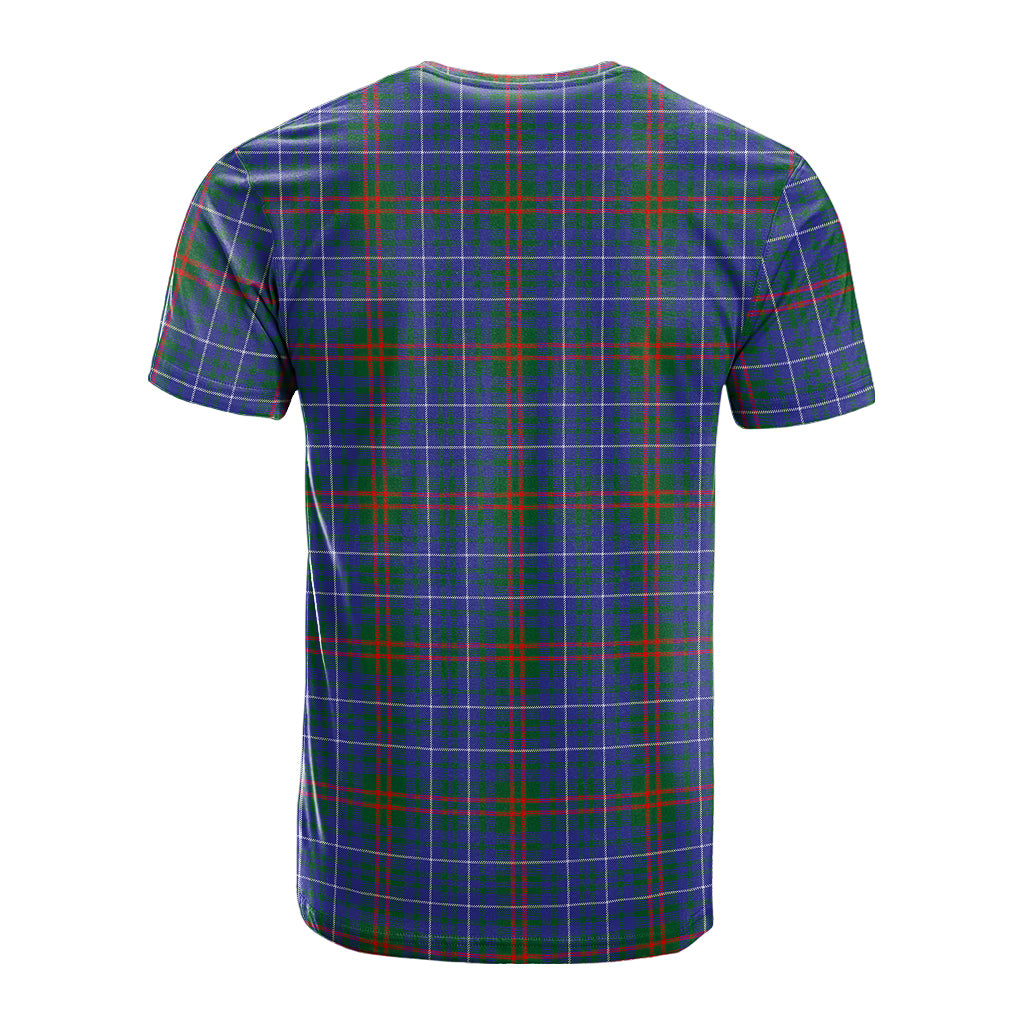 Edmonstone Tartan T-Shirt with Family Crest - Tartan Vibes Clothing