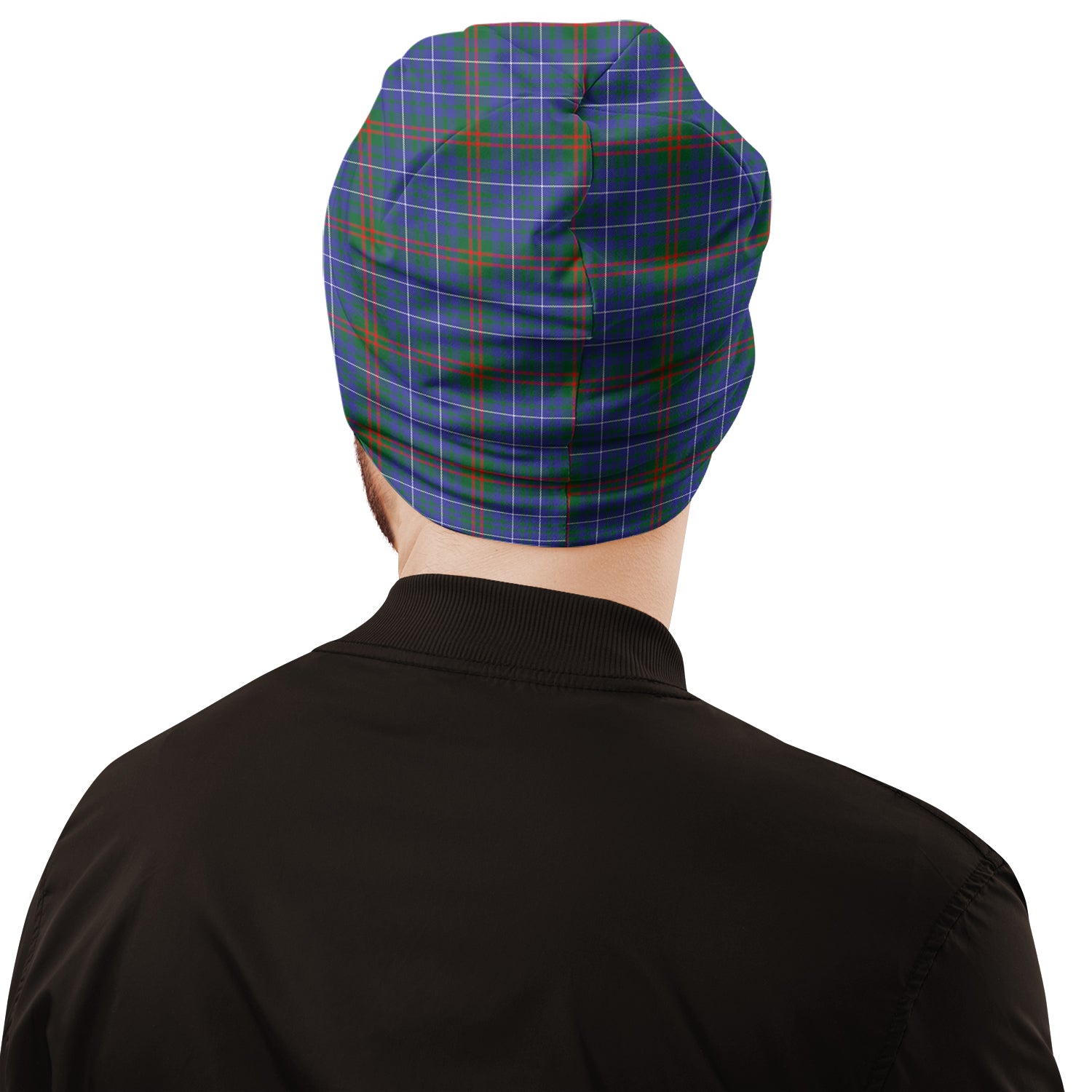 Edmonstone Tartan Beanies Hat with Family Crest - Tartan Vibes Clothing