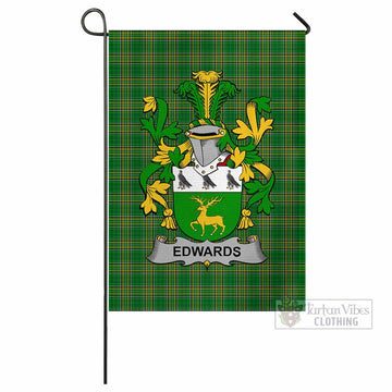 Edwards Irish Clan Tartan Flag with Coat of Arms