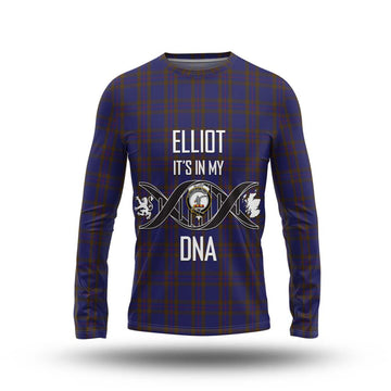 Elliot Tartan Long Sleeve T-Shirt with Family Crest DNA In Me Style