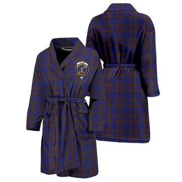 Elliot Tartan Bathrobe with Family Crest