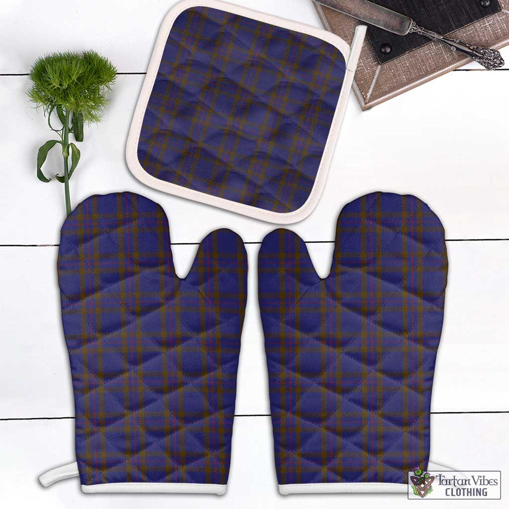 Elliot Tartan Combo Oven Mitt & Pot-Holder White - Tartan Vibes Clothing