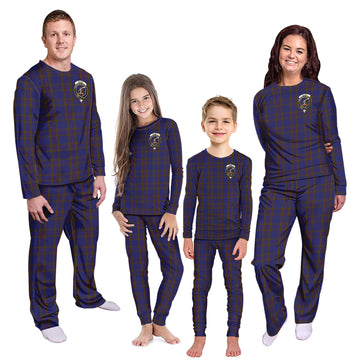 Elliot Tartan Pajamas Family Set with Family Crest