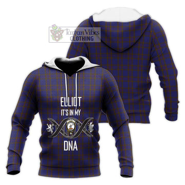 Elliot Tartan Knitted Hoodie with Family Crest DNA In Me Style