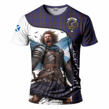 Elliot Crest Tartan T-Shirt Inspired by the Freedom of Scottish Warrior