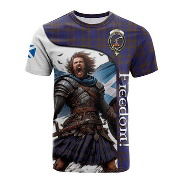 Elliot Crest Tartan Cotton T-shirt Inspired by the Freedom of Scottish Warrior