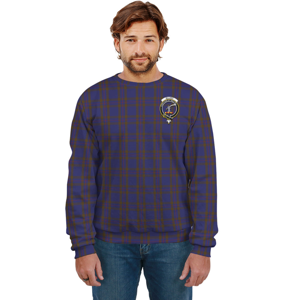 Elliot Tartan Sweatshirt with Family Crest Unisex - Tartan Vibes Clothing