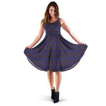 Elliot Tartan Sleeveless Midi Womens Dress