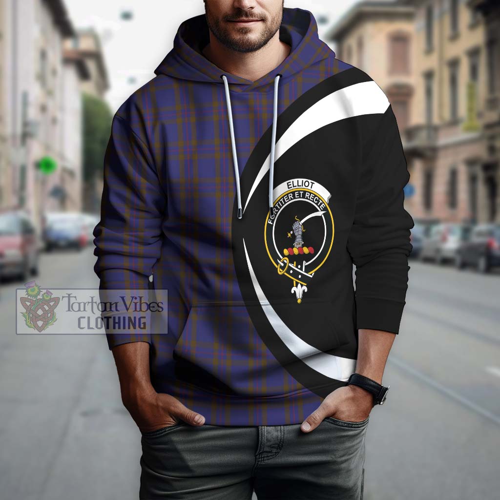 Tartan Vibes Clothing Elliot Tartan Hoodie with Family Crest Circle Style