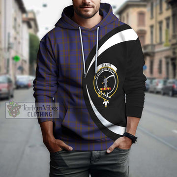 Elliot Tartan Hoodie with Family Crest Circle Style