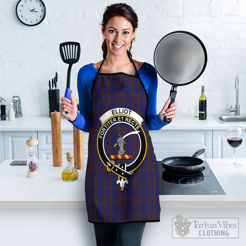 Elliot Tartan Apron with Family Crest Black - Tartan Vibes Clothing