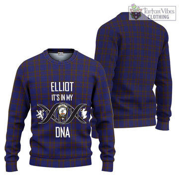 Elliot Tartan Ugly Sweater with Family Crest DNA In Me Style