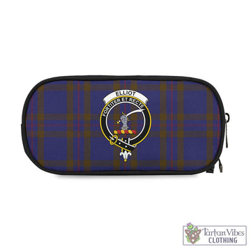 Elliot Tartan Pen and Pencil Case with Family Crest