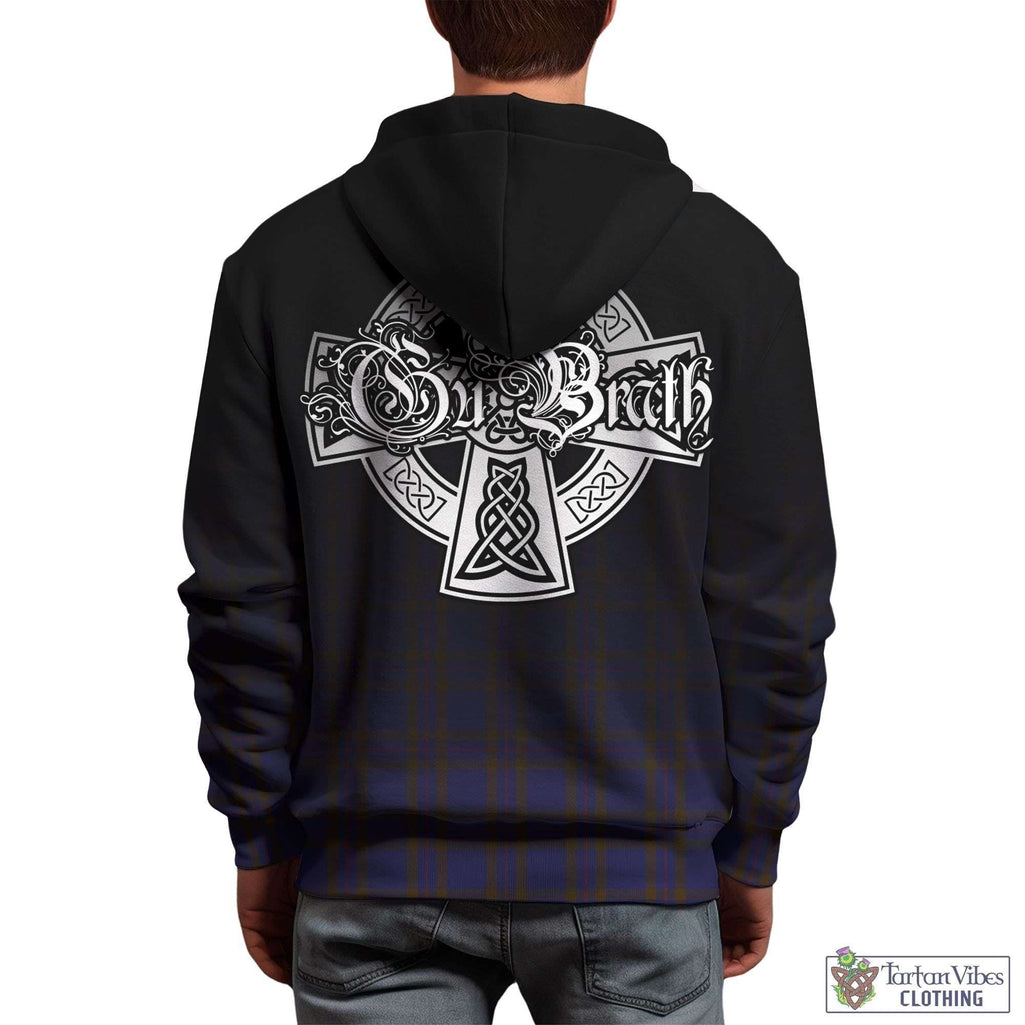 Tartan Vibes Clothing Elliot Tartan Hoodie Featuring Alba Gu Brath Family Crest Celtic Inspired