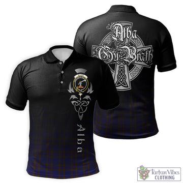 Elliot Tartan Polo Shirt Featuring Alba Gu Brath Family Crest Celtic Inspired