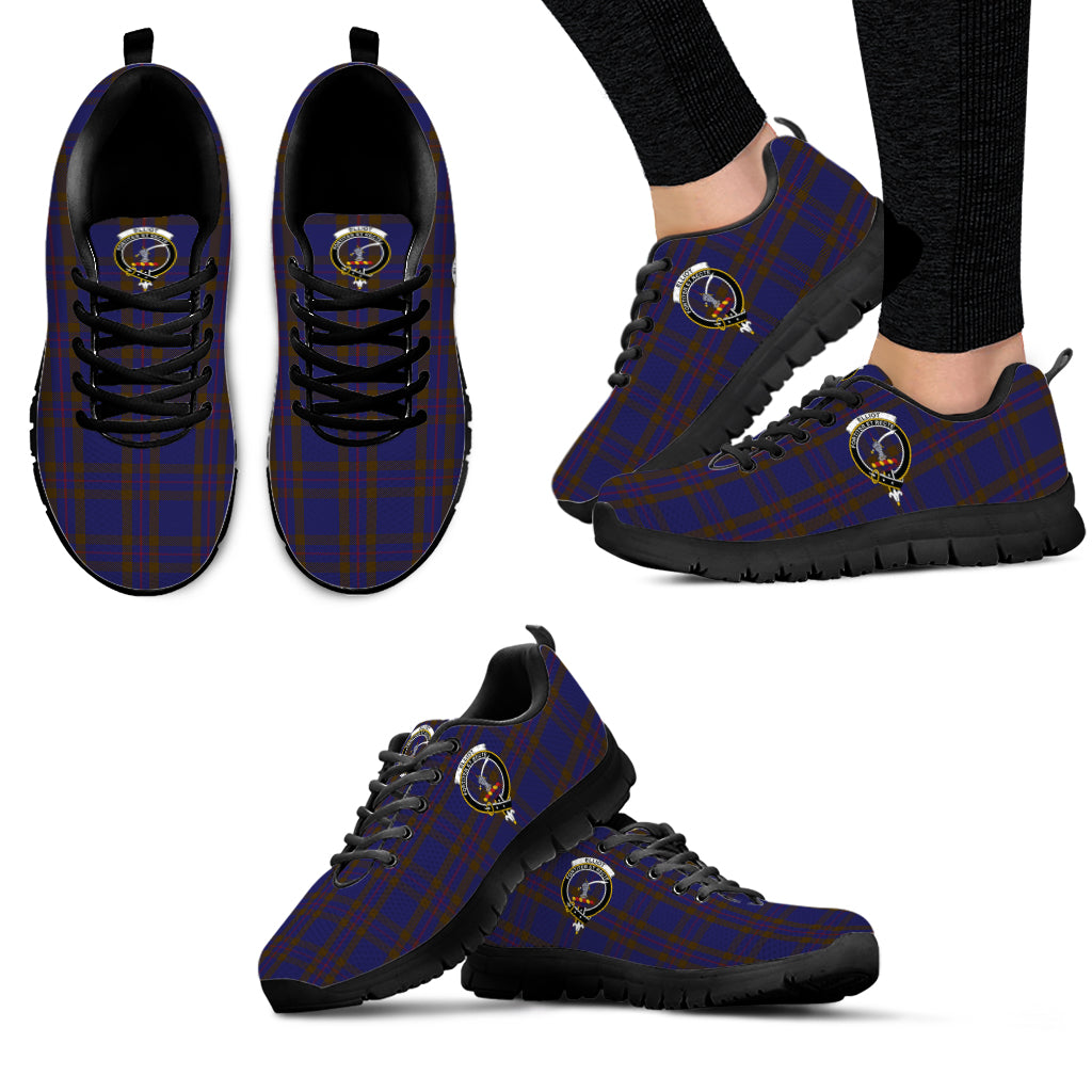 Elliot Tartan Sneakers with Family Crest - Tartan Vibes Clothing