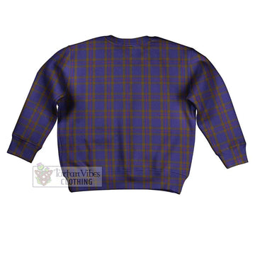 Elliot Tartan Kid Ugly Sweater with Family Crest