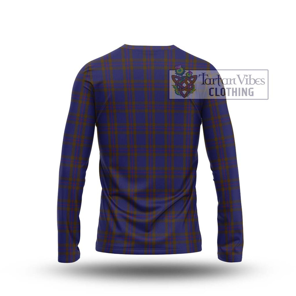 Elliot Tartan Long Sleeve T-Shirt with Family Crest DNA In Me Style - Tartanvibesclothing Shop