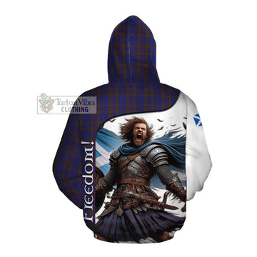 Elliot Crest Tartan Cotton Hoodie Inspired by the Freedom of Scottish Warrior