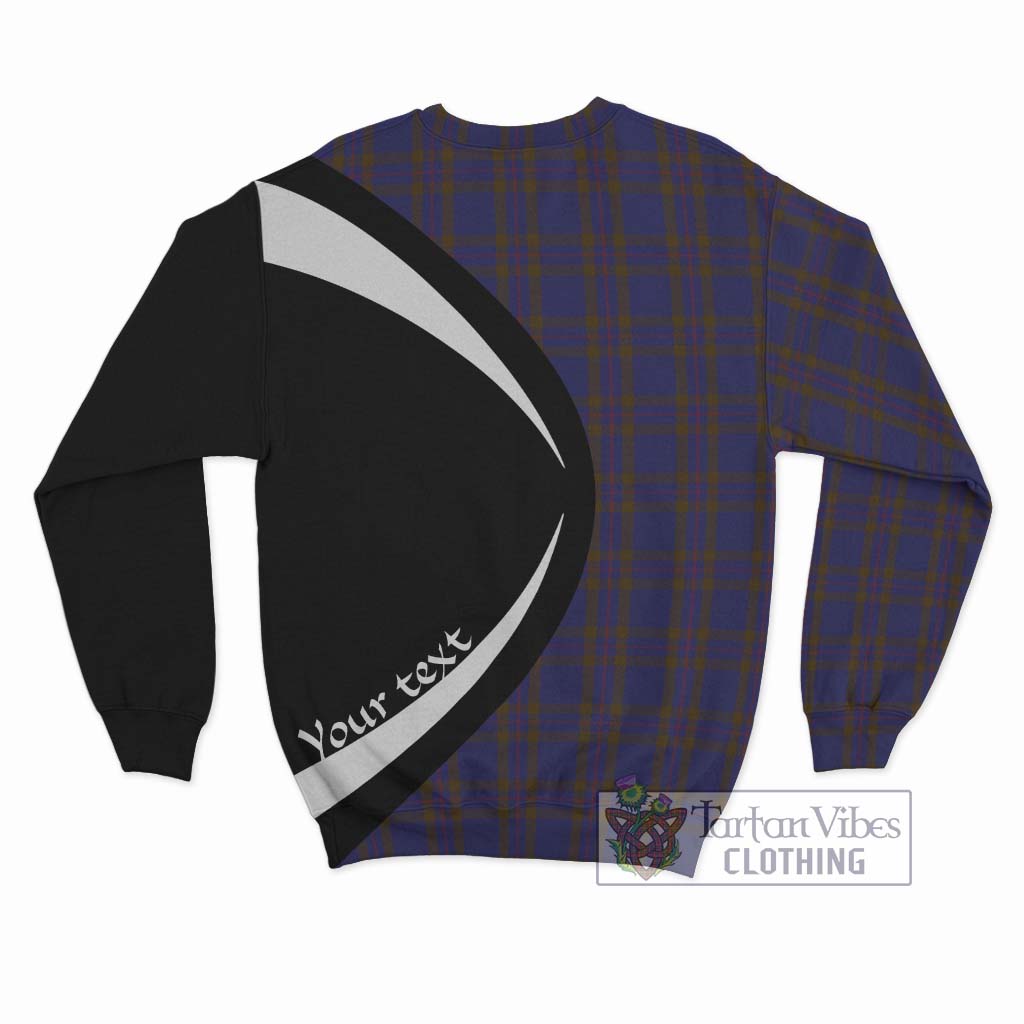 Elliot Tartan Sweatshirt with Family Crest Circle Style - Tartan Vibes Clothing