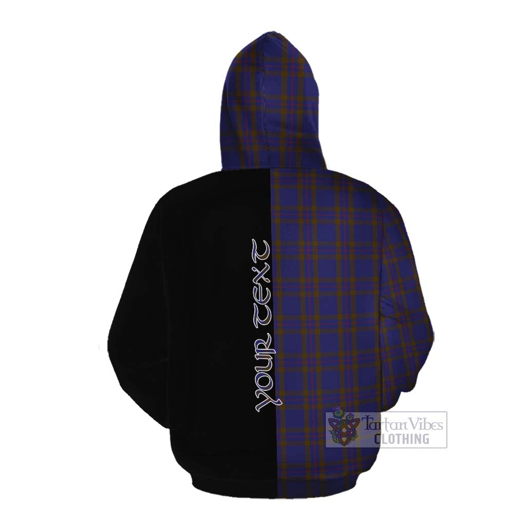 Tartan Vibes Clothing Elliot Tartan Cotton Hoodie with Family Crest and Half Of Me Style