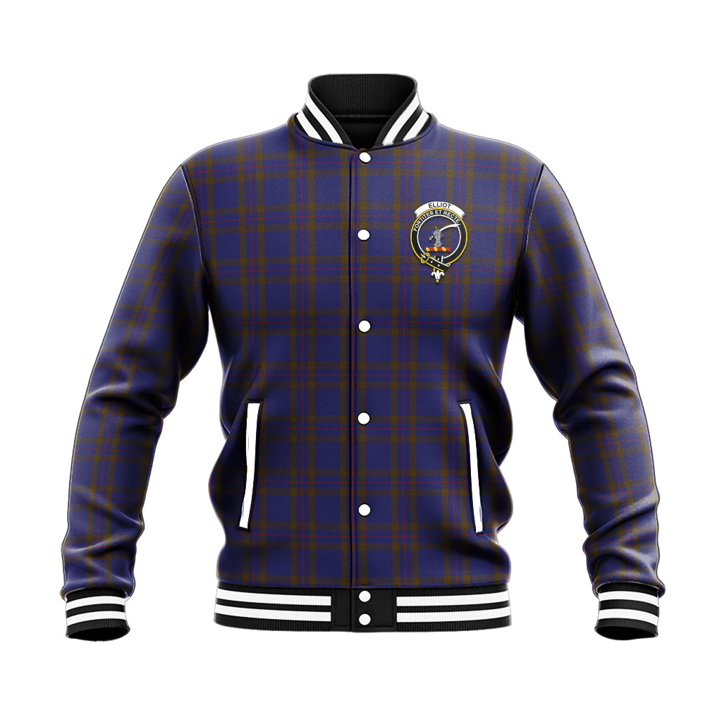 Elliot Tartan Baseball Jacket with Family Crest - Tartan Vibes Clothing