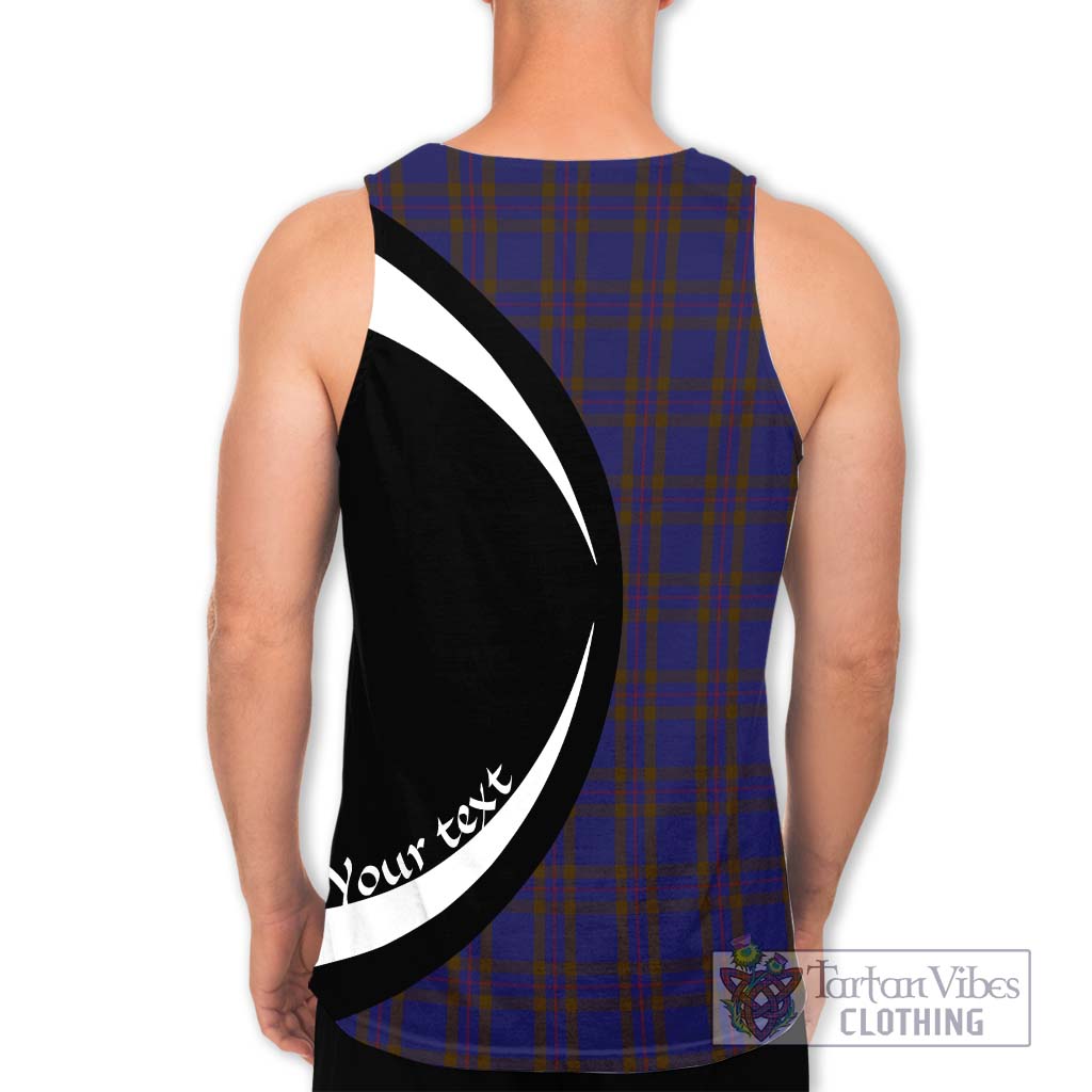 Elliot Tartan Men's Tank Top with Family Crest Circle Style - Tartan Vibes Clothing