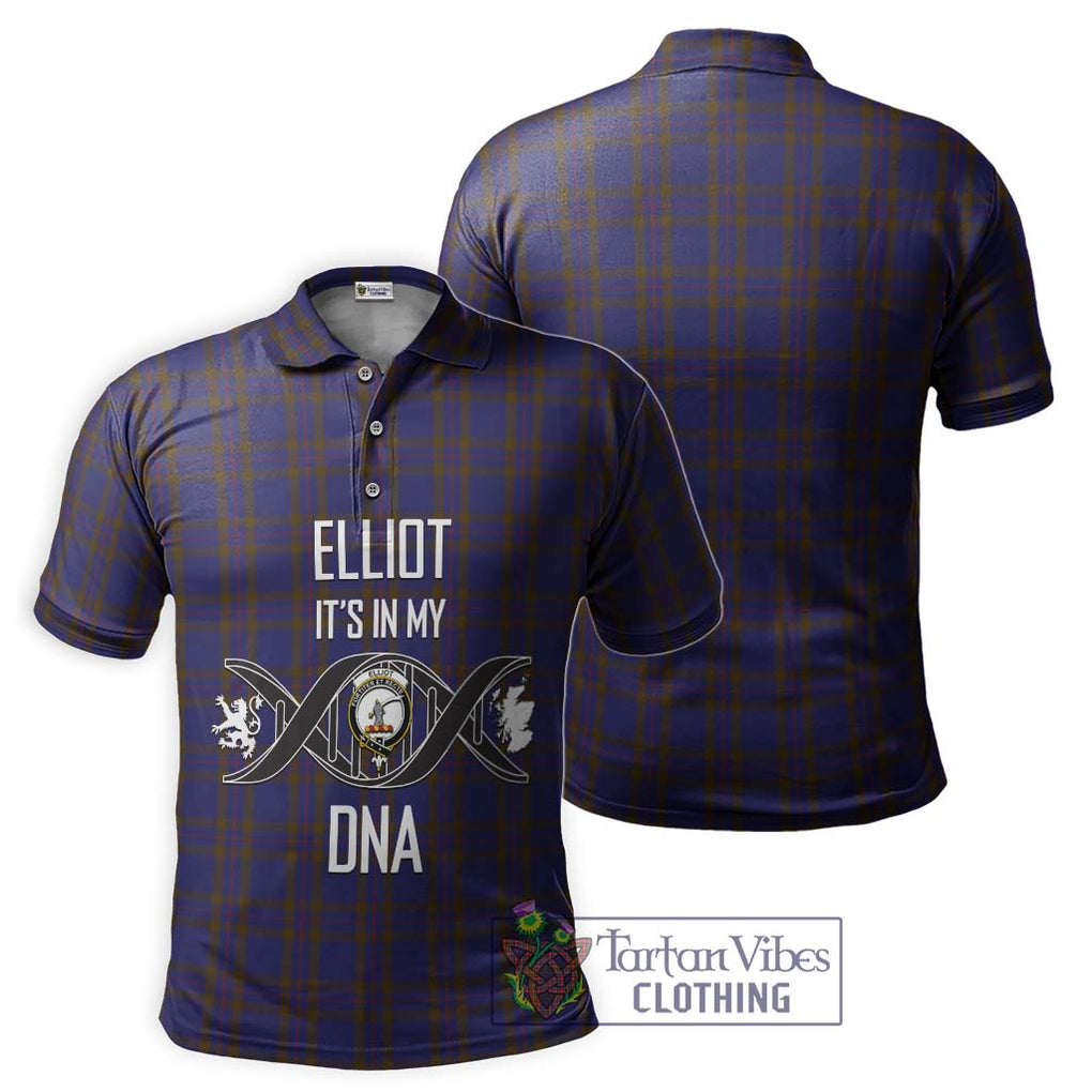 Elliot Tartan Polo Shirt with Family Crest DNA In Me Style - Tartanvibesclothing Shop