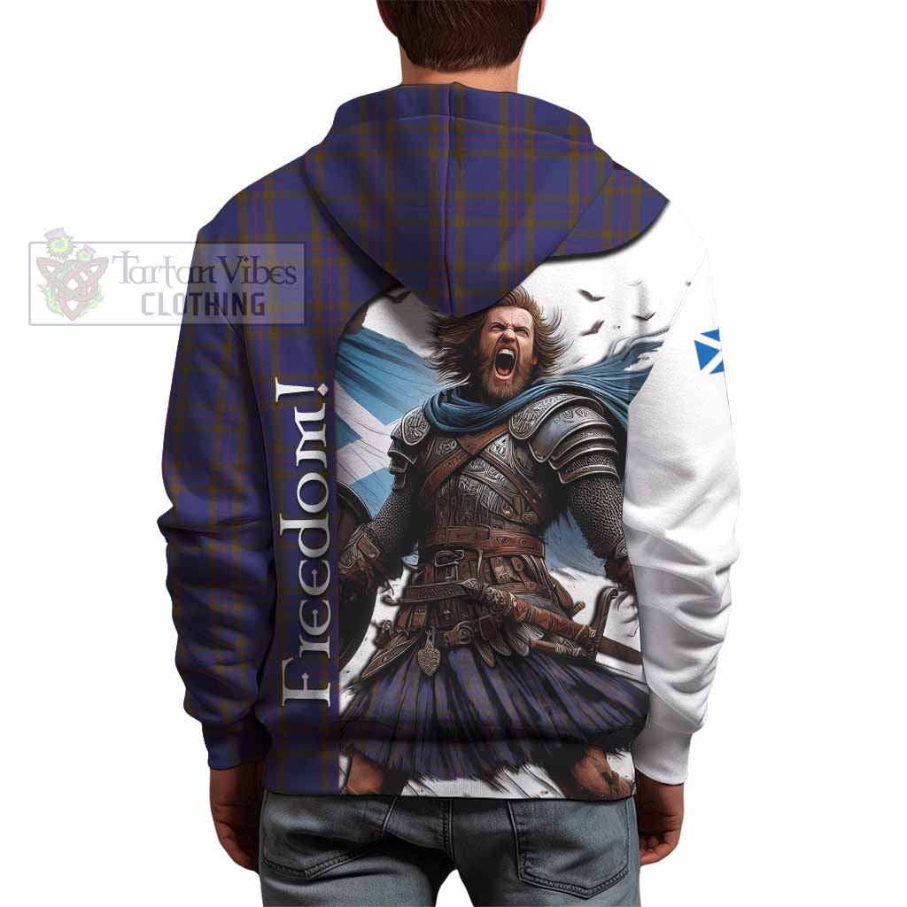 Tartan Vibes Clothing Elliot Crest Tartan Hoodie Inspired by the Freedom of Scottish Warrior