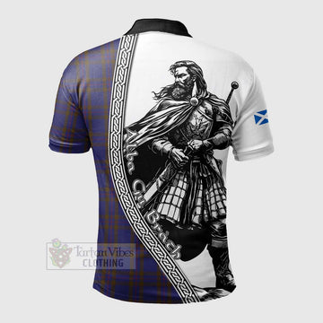 Elliot Tartan Clan Crest Polo Shirt with Highlander Warrior Celtic Style