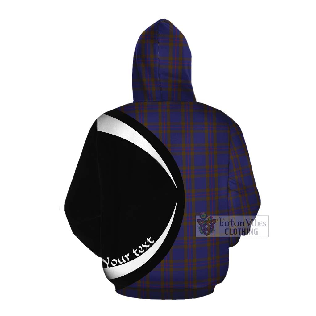 Tartan Vibes Clothing Elliot Tartan Cotton Hoodie with Family Crest Circle Style