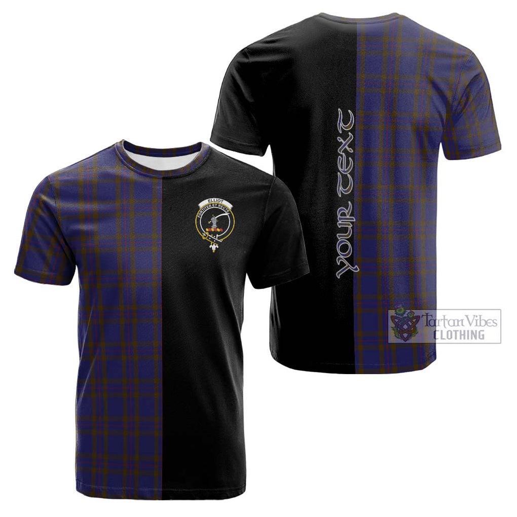 Tartan Vibes Clothing Elliot Tartan Cotton T-shirt with Family Crest and Half Of Me Style