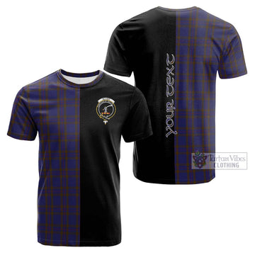 Elliot Tartan Cotton T-shirt with Family Crest and Half Of Me Style