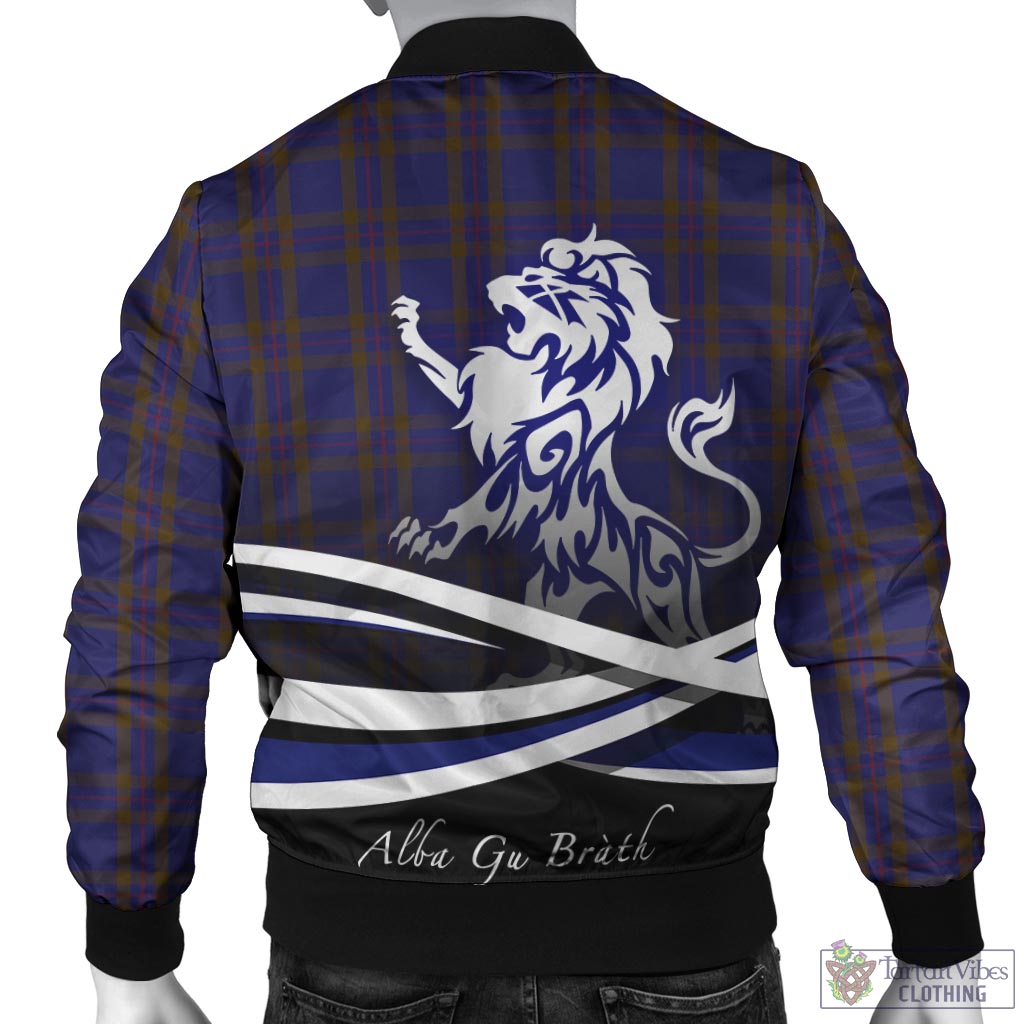 Tartan Vibes Clothing Elliot Tartan Bomber Jacket with Alba Gu Brath Regal Lion Emblem