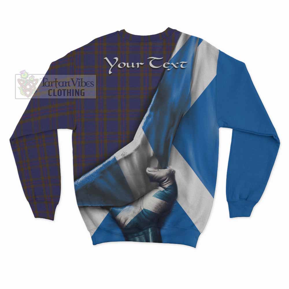 Tartan Vibes Clothing Elliot Tartan Sweatshirt with Family Crest Scotland Patriotic Style