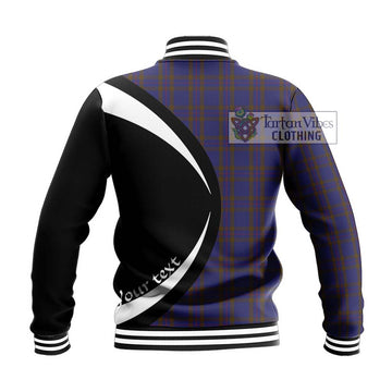 Elliot Tartan Baseball Jacket with Family Crest Circle Style