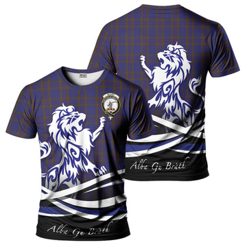 Elliot Tartan T-Shirt with Alba Gu Brath Regal Lion Emblem