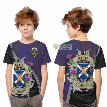 Elliot Tartan Family Crest Kid T-Shirt Lion Rampant Royal Thistle Shield Celtic Inspired - Tartan Vibes Clothing