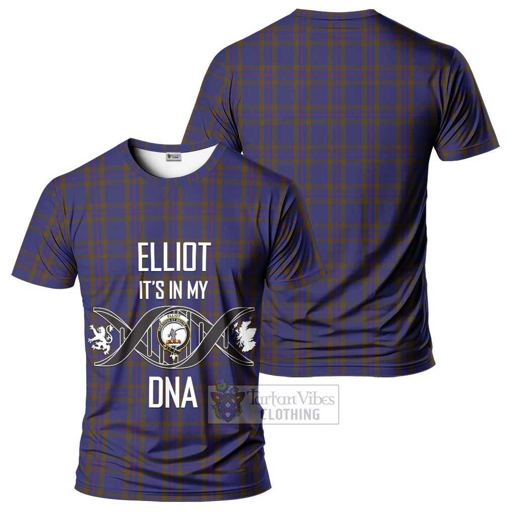 Elliot Tartan T-Shirt with Family Crest DNA In Me Style - Tartan Vibes Clothing