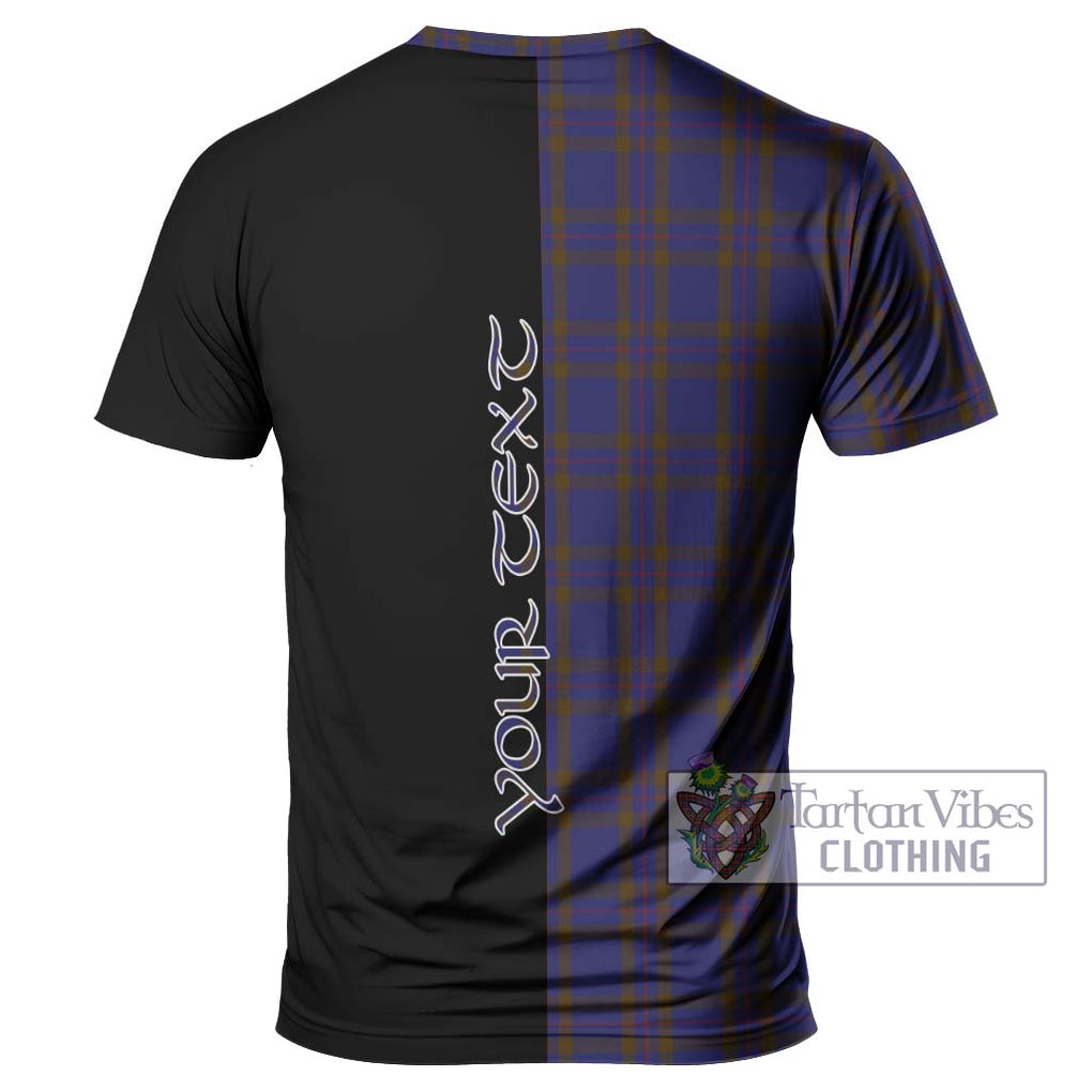 Elliot Tartan T-Shirt with Family Crest and Half Of Me Style - Tartanvibesclothing Shop